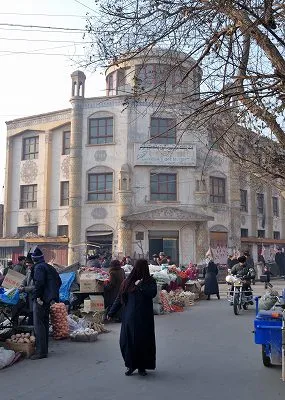 カシュガルの町並み